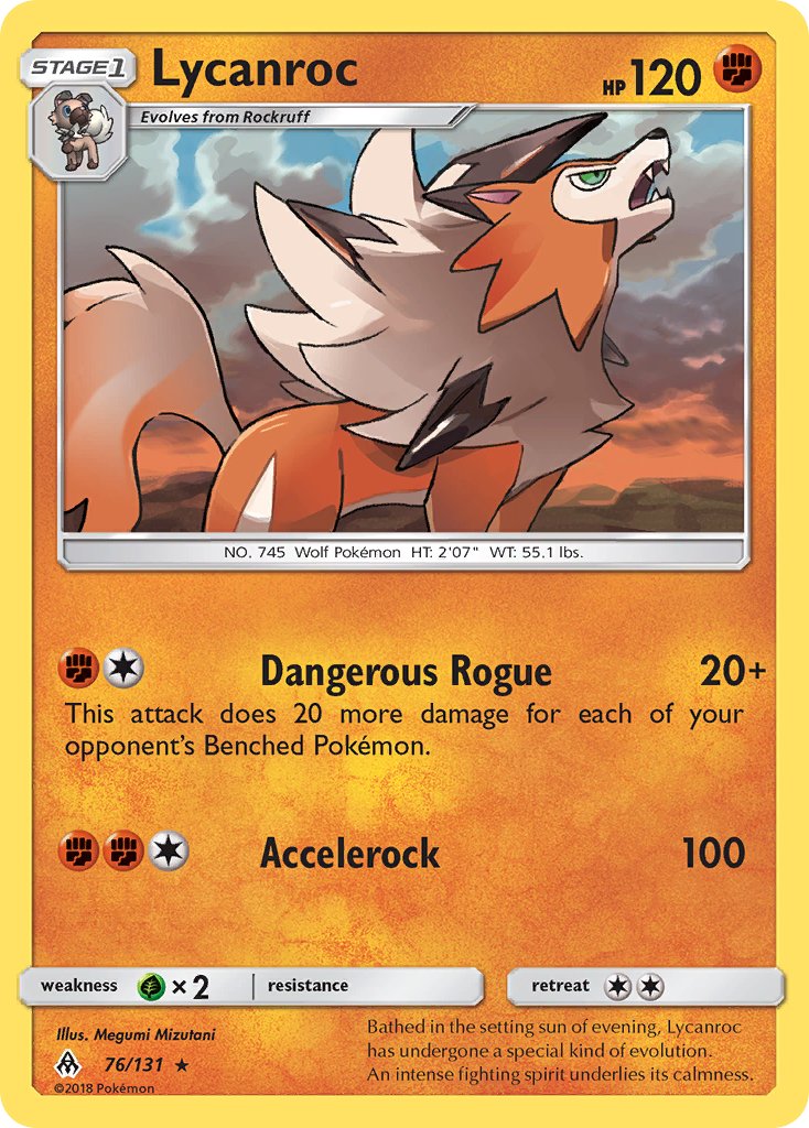 Lycanroc (76/133) (Theme Deck Exclusive) [Sun & Moon: Forbidden Light] | Good Games Cannington
