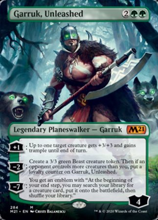 Garruk, Unleashed (Borderless) [Core Set 2021] | Good Games Cannington
