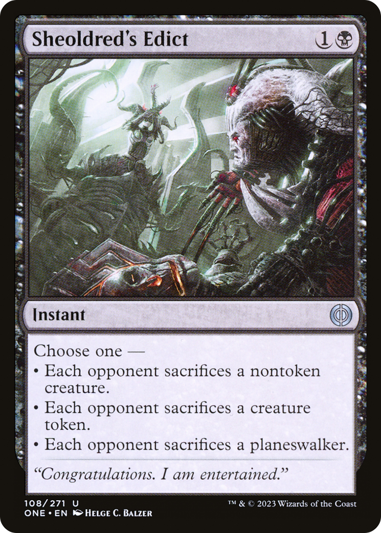 Sheoldred's Edict [Phyrexia: All Will Be One] | Good Games Cannington