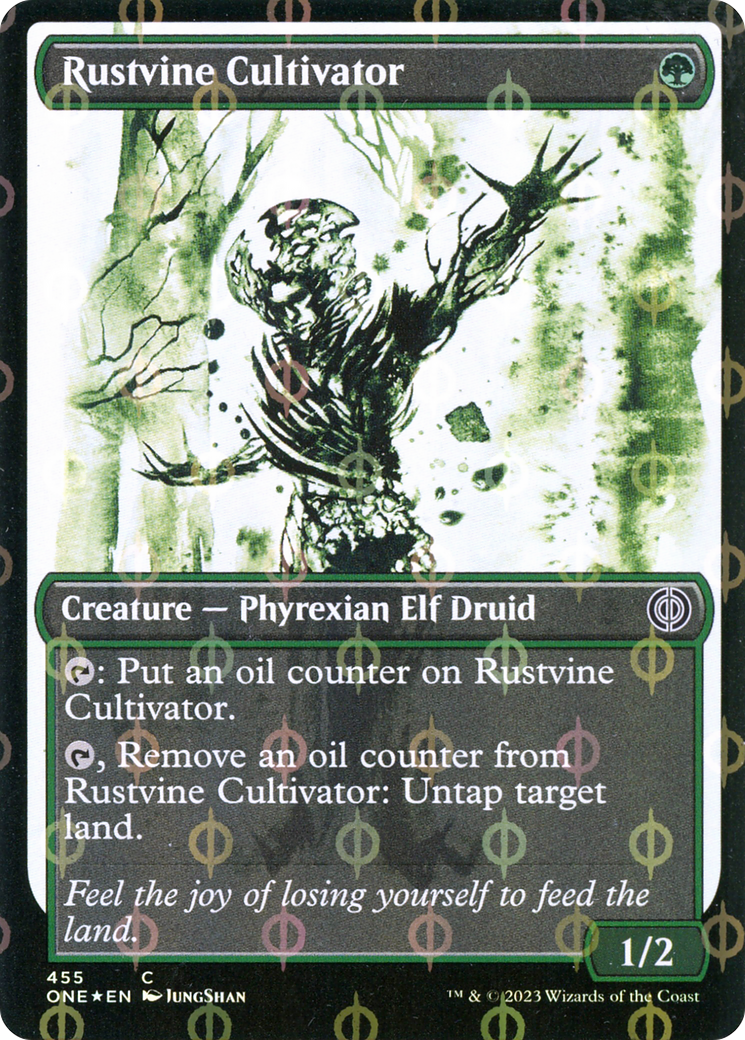 Rustvine Cultivator (Showcase Ichor Step-and-Compleat Foil) [Phyrexia: All Will Be One] | Good Games Cannington