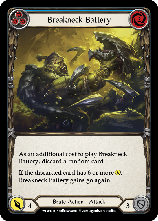Breakneck Battery (Blue) [WTR013-R] Alpha Print Rainbow Foil | Good Games Cannington