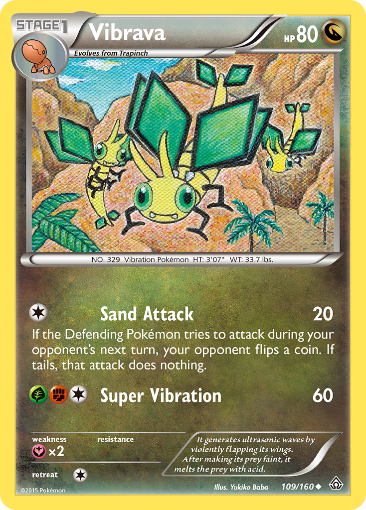 Vibrava (109/160) [XY: Primal Clash] | Good Games Cannington