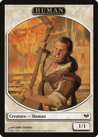 Human Token [Dark Ascension Tokens] | Good Games Cannington
