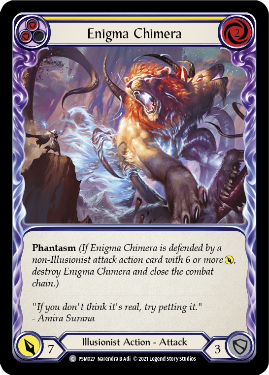 Enigma Chimera (Yellow) [PSM027] (Monarch Prism Blitz Deck) | Good Games Cannington