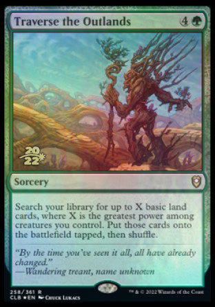 Traverse the Outlands [Commander Legends: Battle for Baldur's Gate Prerelease Promos] | Good Games Cannington