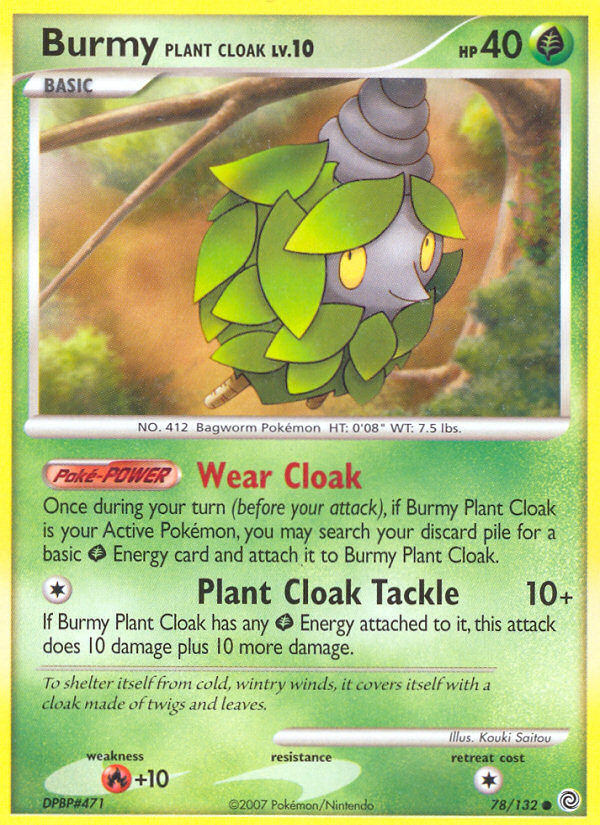 Burmy Plant Cloak (78/132) [Diamond & Pearl: Secret Wonders] | Good Games Cannington