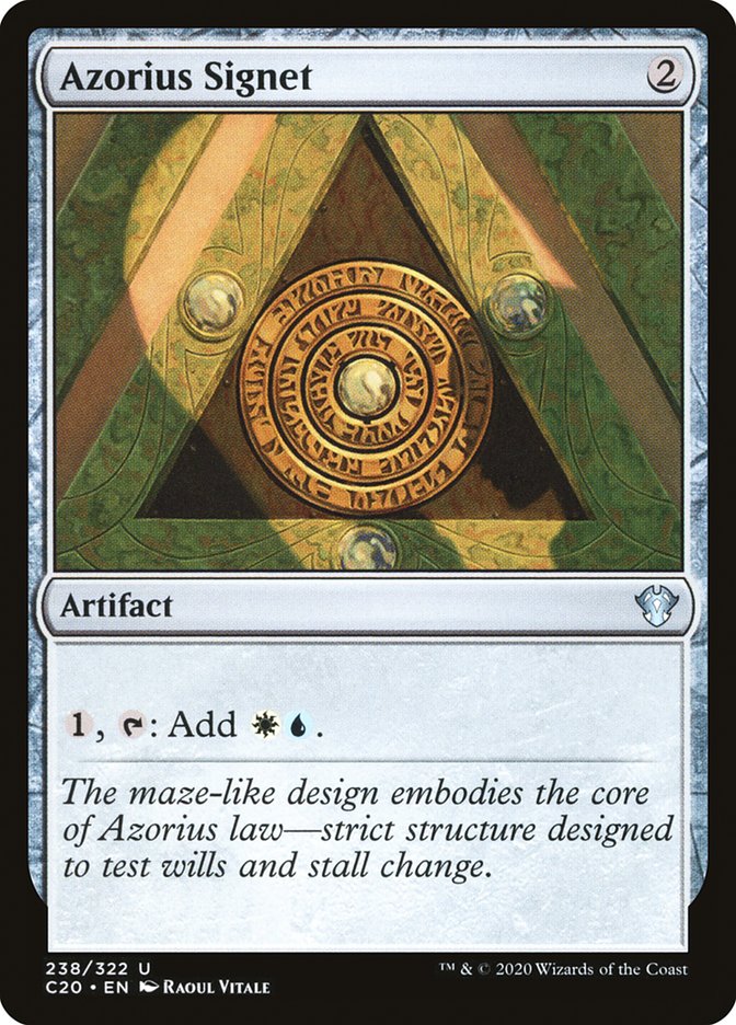 Azorius Signet [Commander 2020] | Good Games Cannington