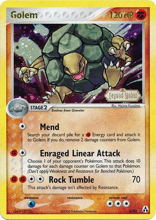 Golem (6/92) (Stamped) [EX: Legend Maker] | Good Games Cannington