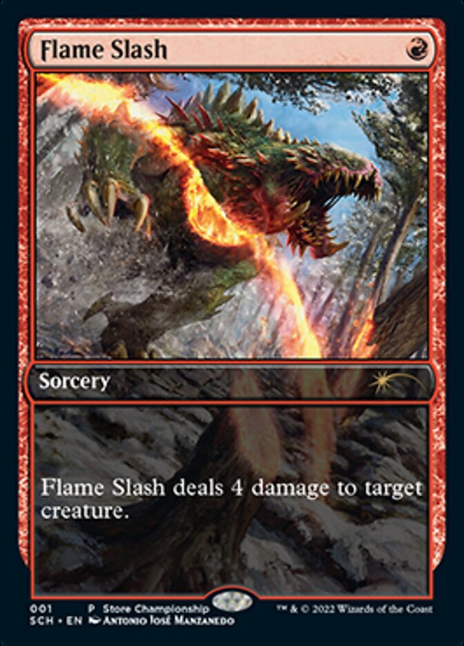 Flame Slash (Extended Art) [Store Championships 2022] | Good Games Cannington