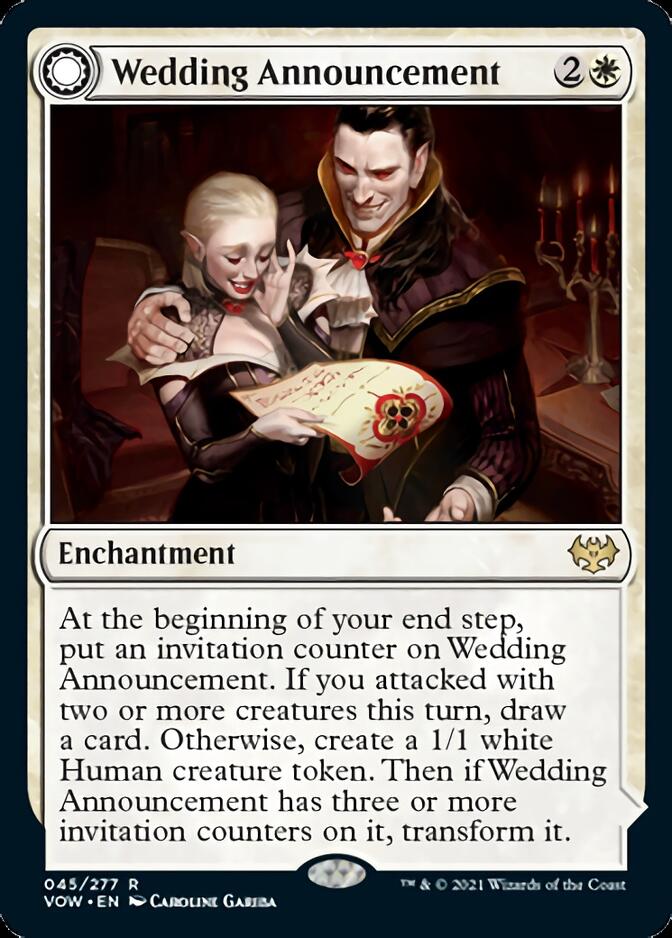 Wedding Announcement // Wedding Festivity [Innistrad: Crimson Vow] | Good Games Cannington