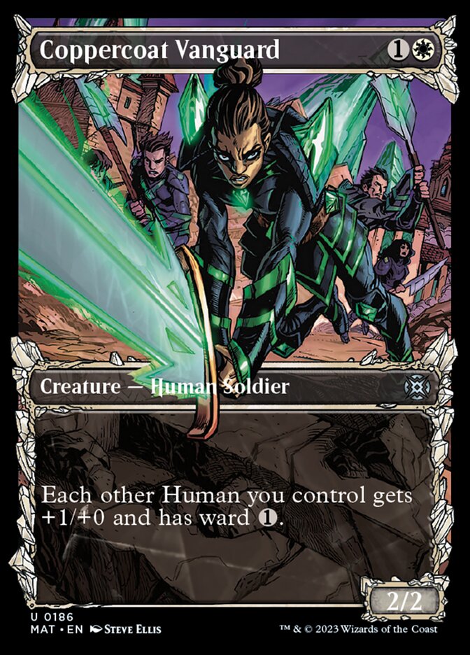 Coppercoat Vanguard (Showcase Halo Foil) [March of the Machine: The Aftermath] | Good Games Cannington