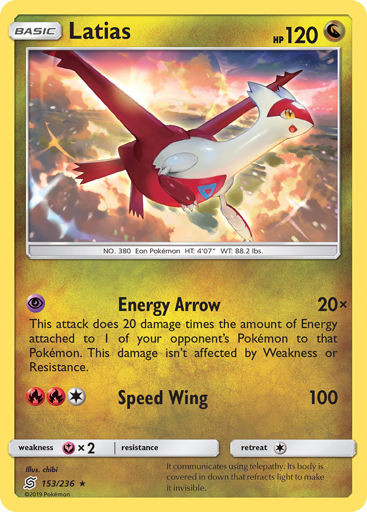 Latias (153/236) [Sun & Moon: Unified Minds] | Good Games Cannington