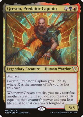 Greven, Predator Captain [Commander 2019] | Good Games Cannington