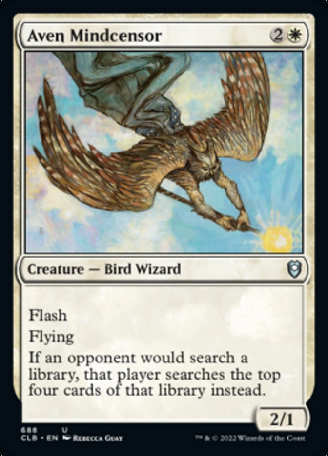 Aven Mindcensor [Commander Legends: Battle for Baldur's Gate] | Good Games Cannington