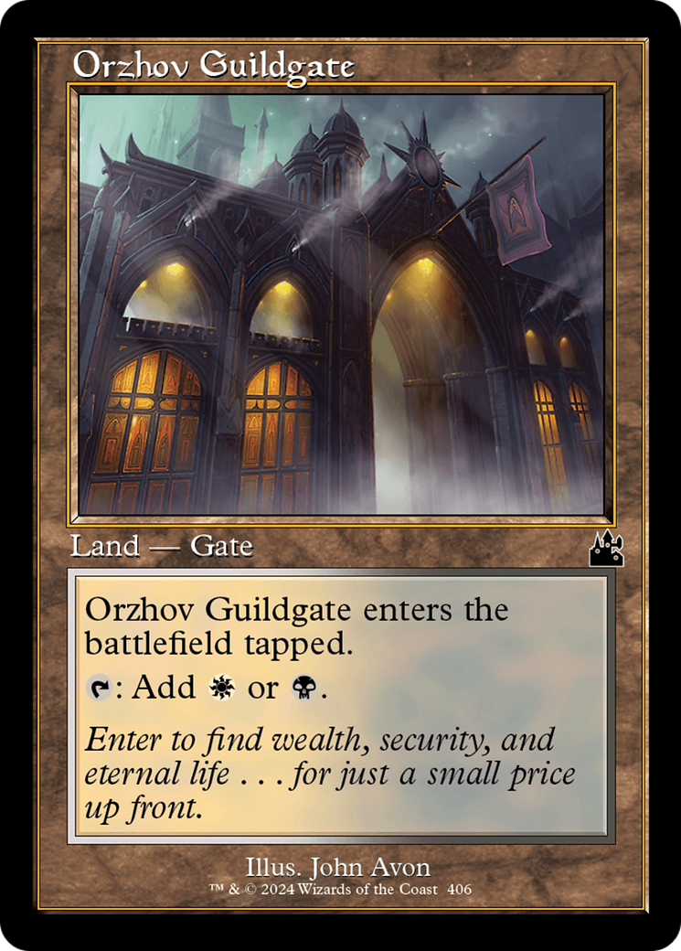 Orzhov Guildgate (Retro Frame) [Ravnica Remastered] | Good Games Cannington