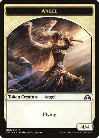 Angel Token [Shadows over Innistrad Tokens] | Good Games Cannington