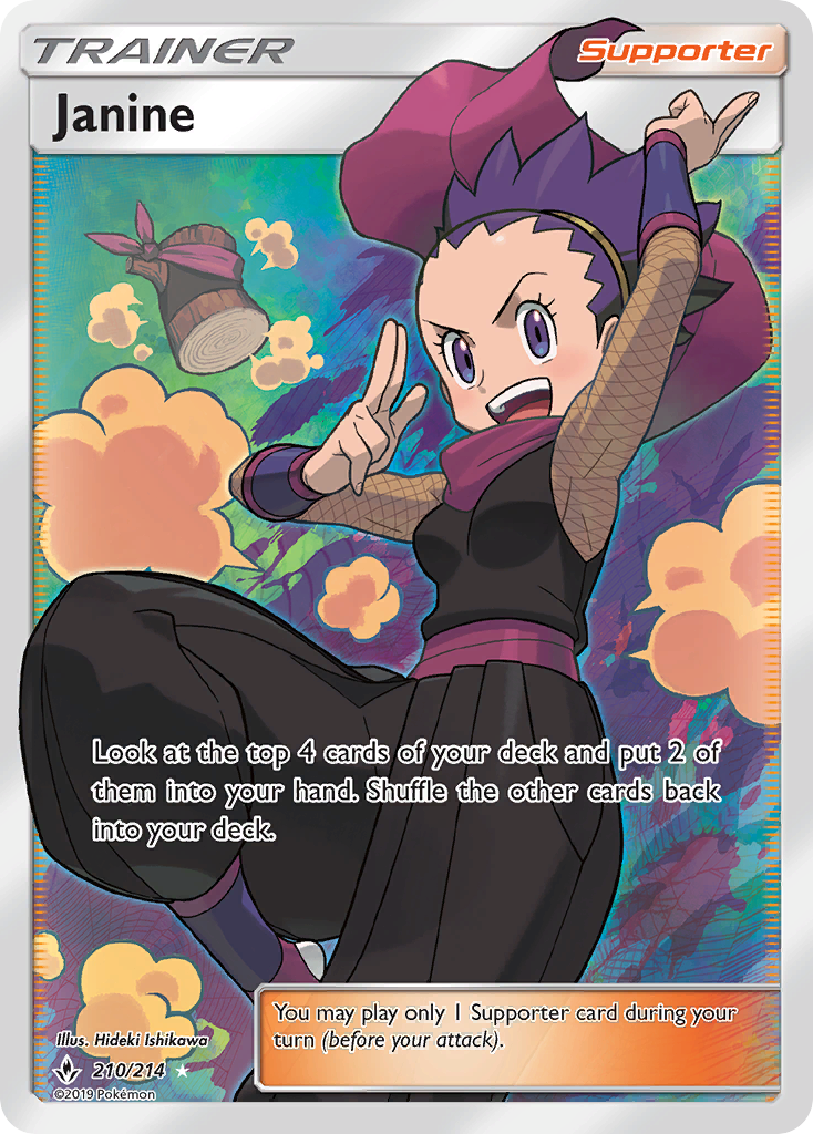 Janine (210/214) [Sun & Moon: Unbroken Bonds] | Good Games Cannington