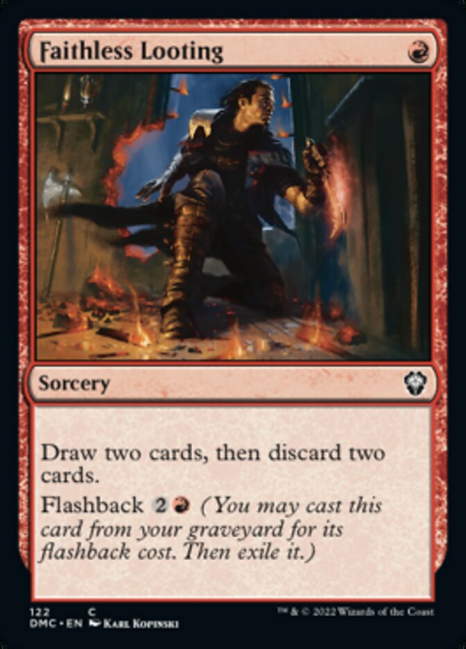 Faithless Looting [Dominaria United Commander] | Good Games Cannington