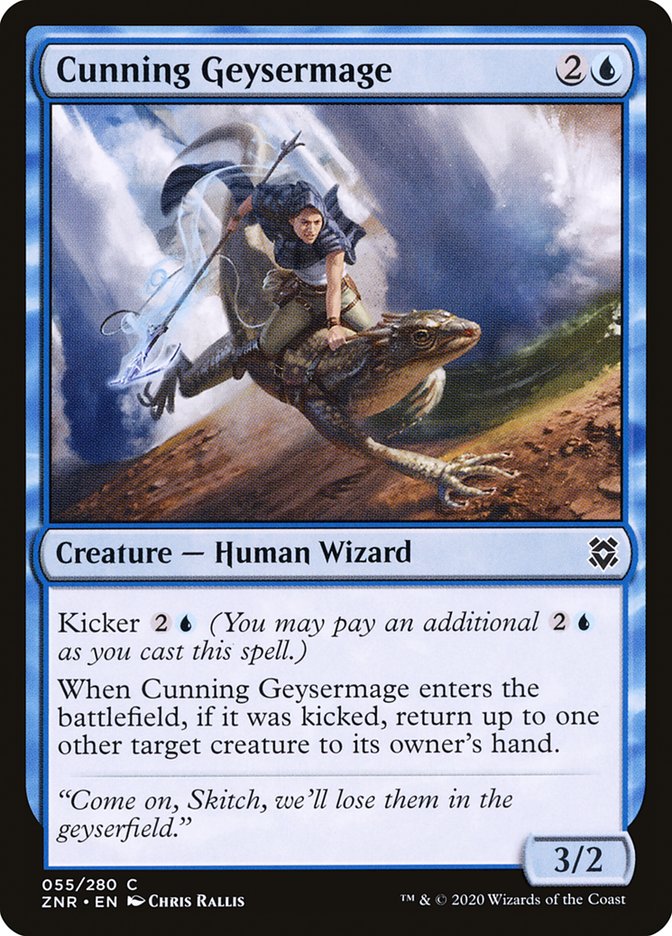 Cunning Geysermage [Zendikar Rising] | Good Games Cannington
