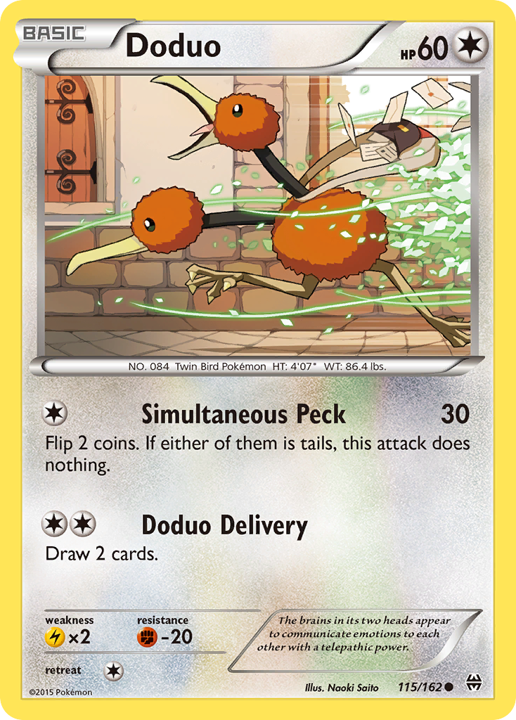 Doduo (115/162) [XY: BREAKthrough] | Good Games Cannington