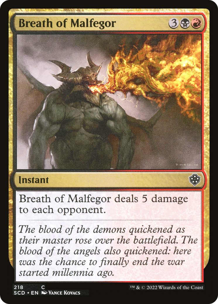 Breath of Malfegor [Starter Commander Decks] | Good Games Cannington