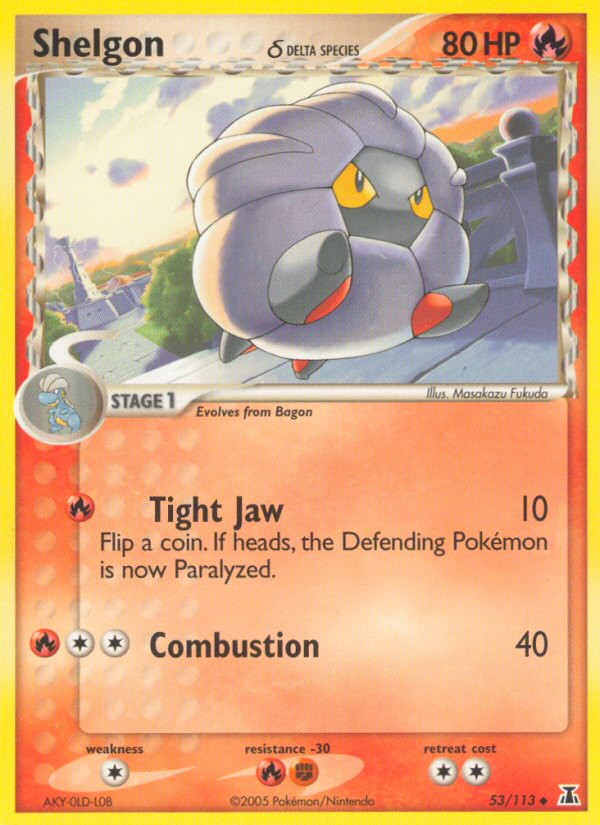 Shelgon (53/113) (Delta Species) [EX: Delta Species] | Good Games Cannington