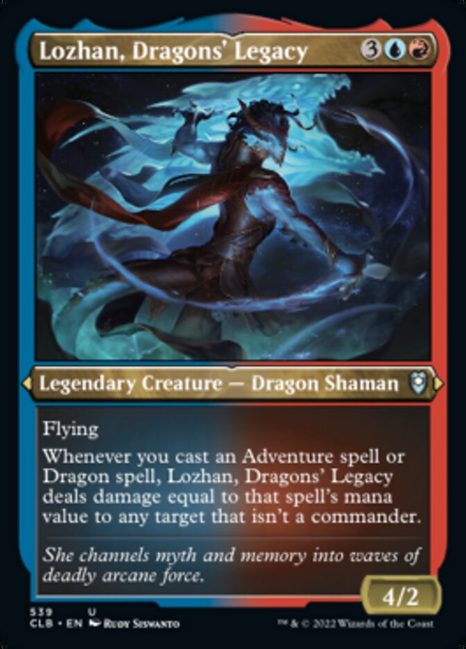 Lozhan, Dragons' Legacy (Foil Etched) [Commander Legends: Battle for Baldur's Gate] | Good Games Cannington