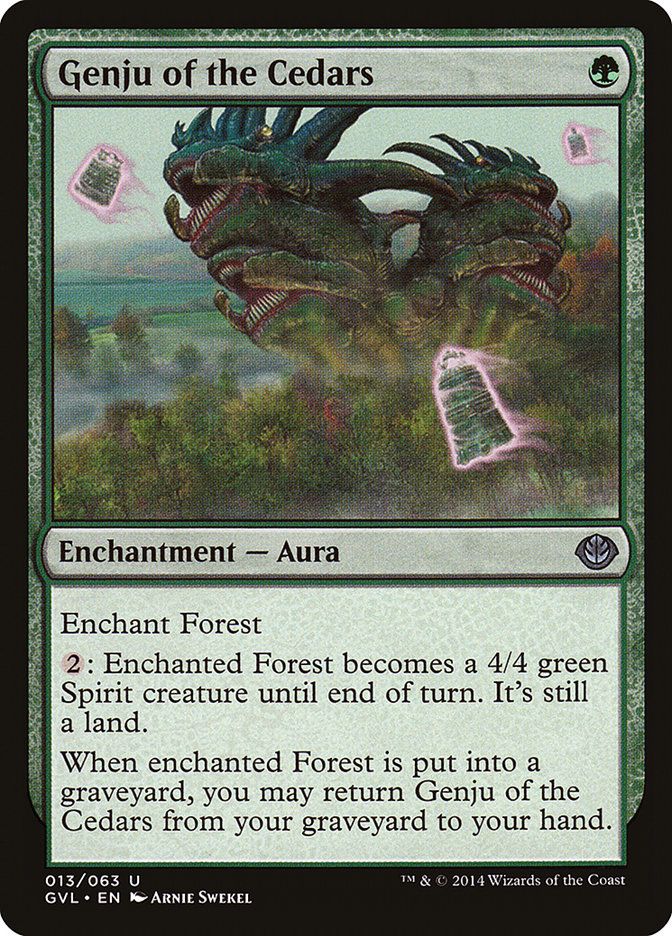 Genju of the Cedars (Garruk vs. Liliana) [Duel Decks Anthology] | Good Games Cannington