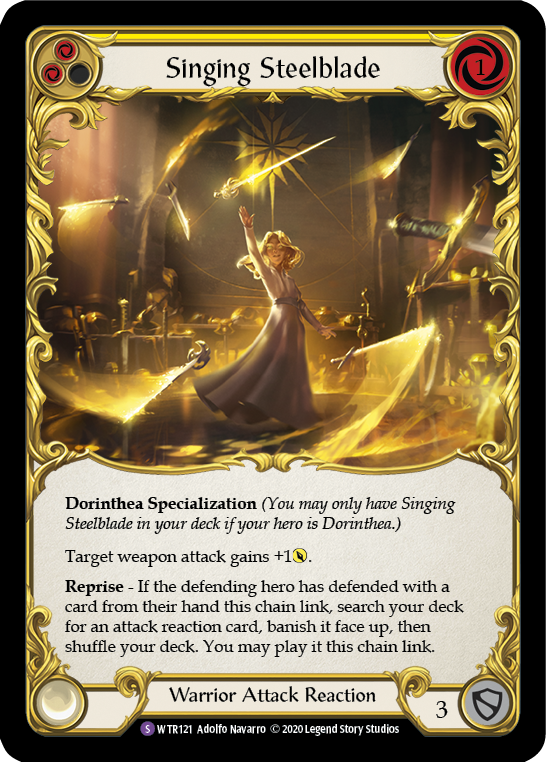 Singing Steelblade [U-WTR121] (Welcome to Rathe Unlimited)  Unlimited Rainbow Foil | Good Games Cannington