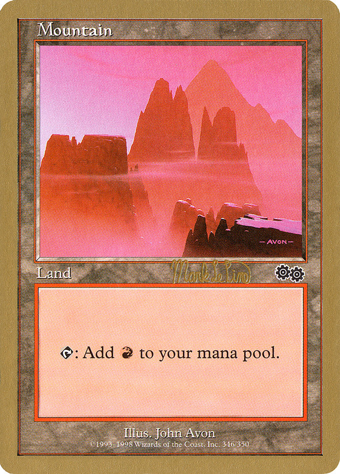 Mountain (mlp346b) (Mark Le Pine) [World Championship Decks 1999] | Good Games Cannington