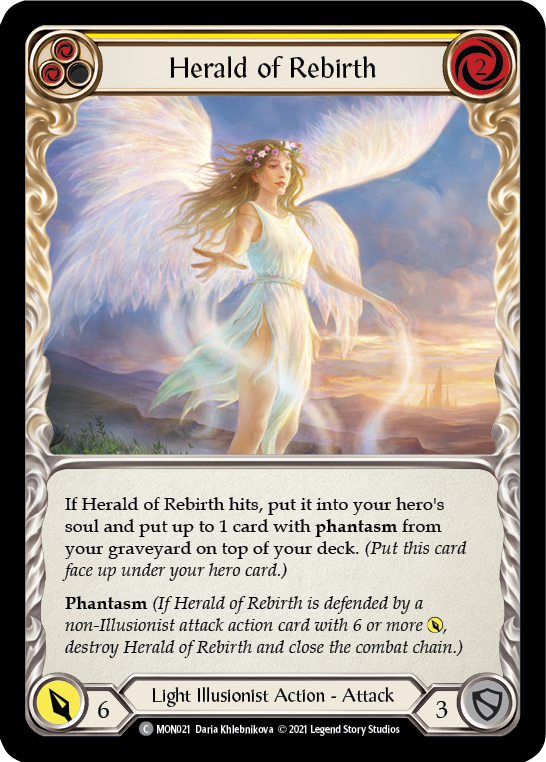 Herald of Rebirth (Yellow) [MON021] 1st Edition Normal | Good Games Cannington