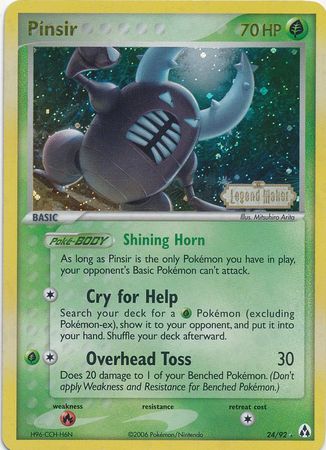 Pinsir (24/92) (Stamped) [EX: Legend Maker] | Good Games Cannington
