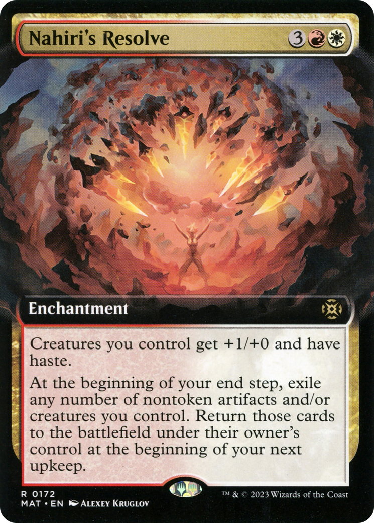 Nahiri's Resolve (Extended Art) [March of the Machine: The Aftermath] | Good Games Cannington