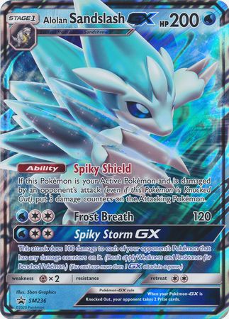 Alolan Sandslash GX (SM236) (Jumbo Card) [Sun & Moon: Black Star Promos] | Good Games Cannington
