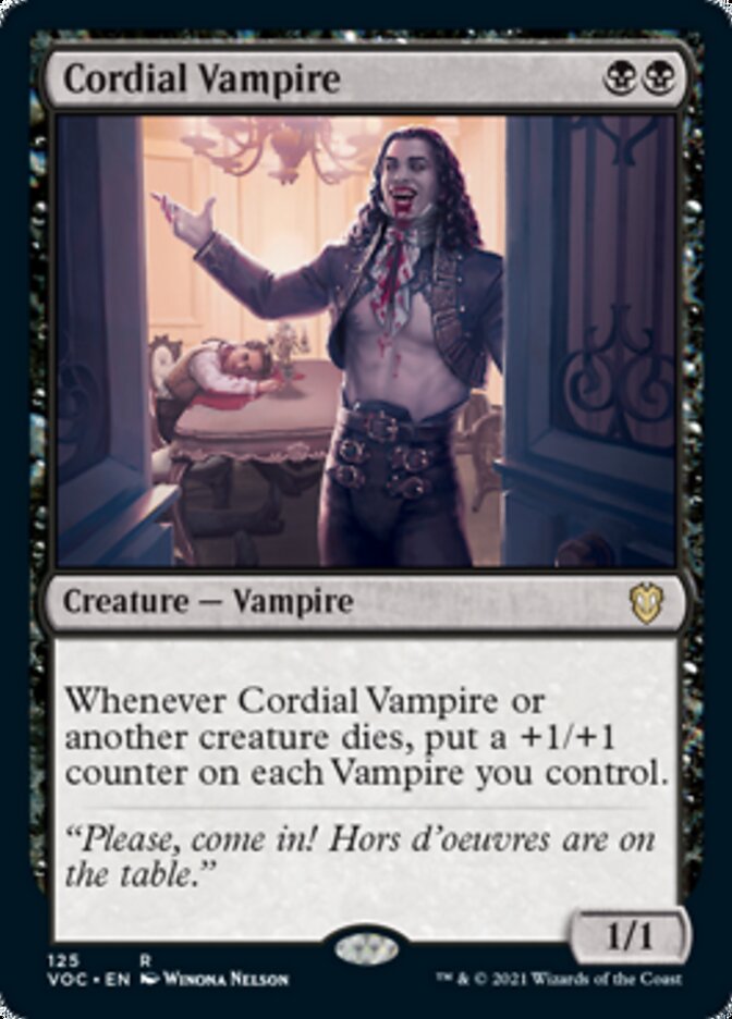 Cordial Vampire [Innistrad: Crimson Vow Commander] | Good Games Cannington