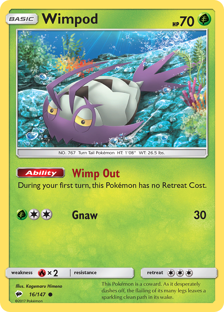 Wimpod (16/147) [Sun & Moon: Burning Shadows] | Good Games Cannington