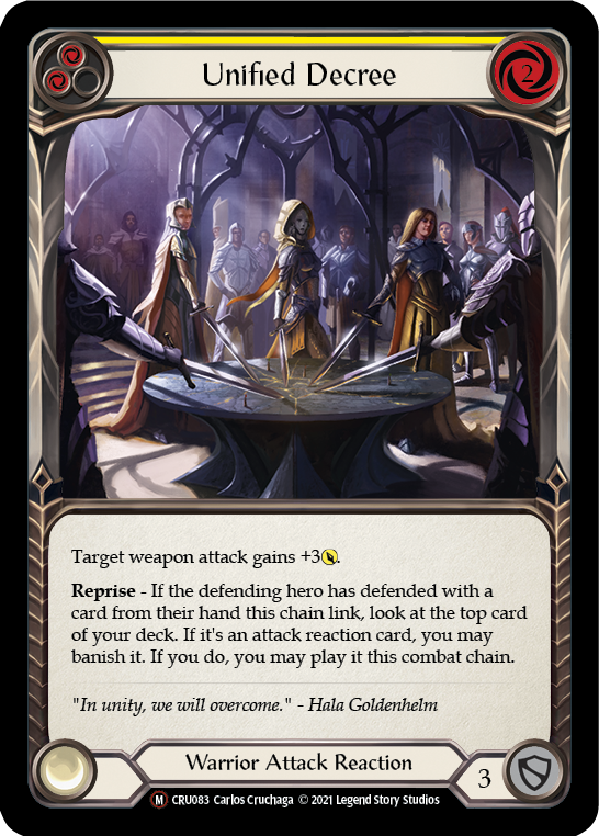 Unified Decree [U-CRU083-RF] Unlimited Rainbow Foil | Good Games Cannington