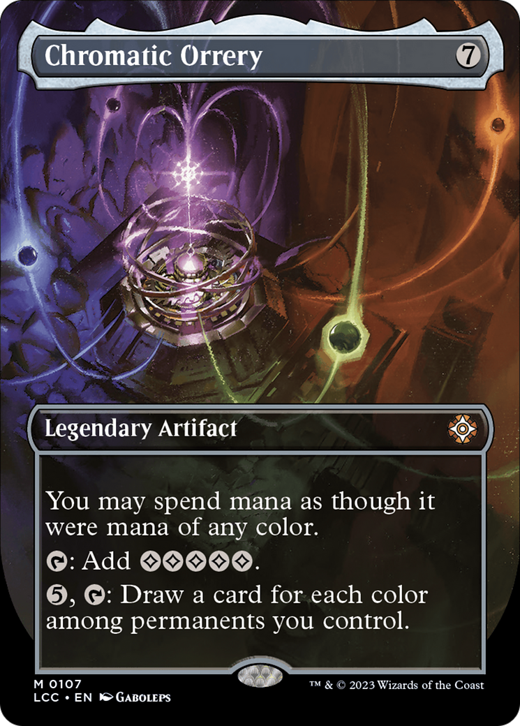 Chromatic Orrery (Borderless) [The Lost Caverns of Ixalan Commander] | Good Games Cannington
