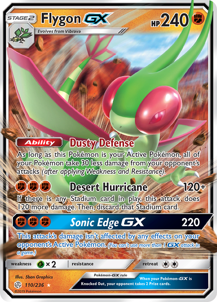 Flygon GX (110/236) [Sun & Moon: Cosmic Eclipse] | Good Games Cannington