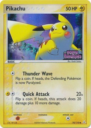 Pikachu (78/110) (Stamped) [EX: Holon Phantoms] | Good Games Cannington