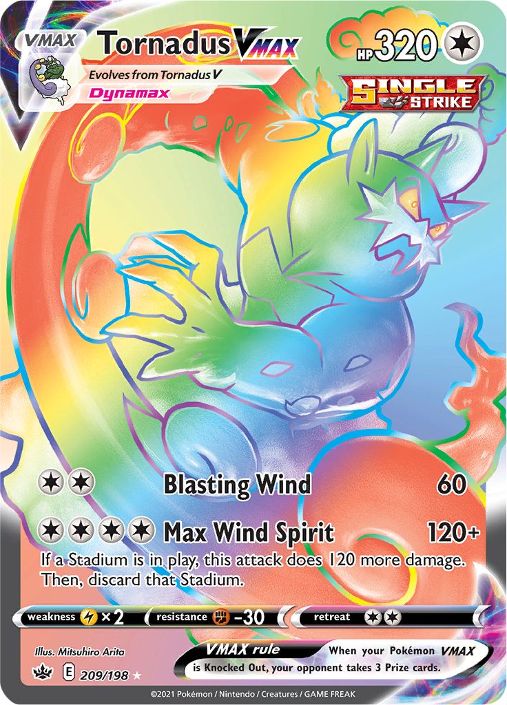 Tornadus VMAX (209/198) [Sword & Shield: Chilling Reign] | Good Games Cannington
