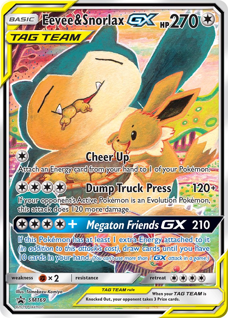 Eevee & Snorlax GX (SM169) [Sun & Moon: Black Star Promos] | Good Games Cannington
