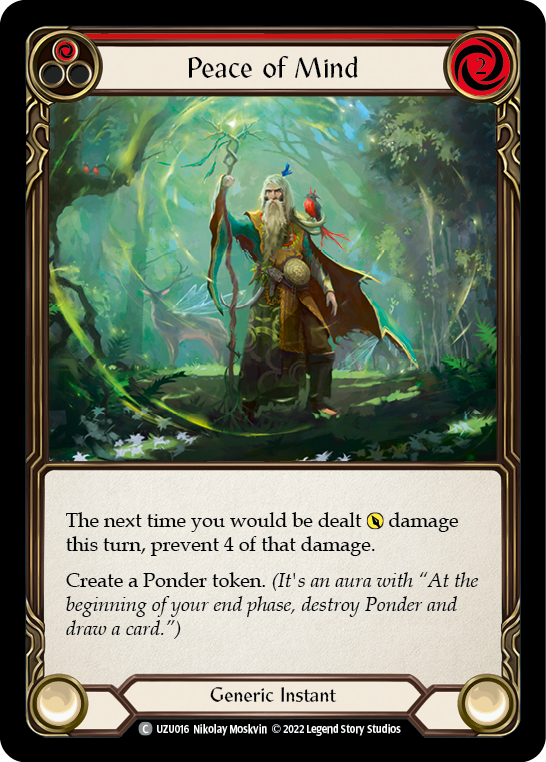 Peace of Mind (Red) [UZU016] (Outsiders Uzuri Blitz Deck) | Good Games Cannington