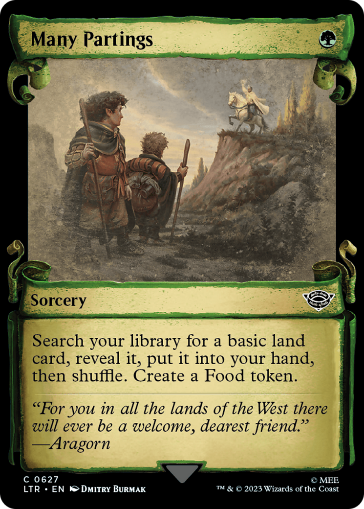 Many Partings [The Lord of the Rings: Tales of Middle-Earth Showcase Scrolls] | Good Games Cannington