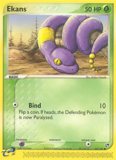 Ekans (64/100) [EX: Sandstorm] | Good Games Cannington