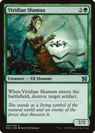 Viridian Shaman [Duel Decks: Elves vs. Inventors] | Good Games Cannington