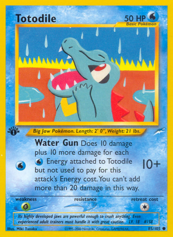 Totodile (85/105) [Neo Destiny 1st Edition] | Good Games Cannington