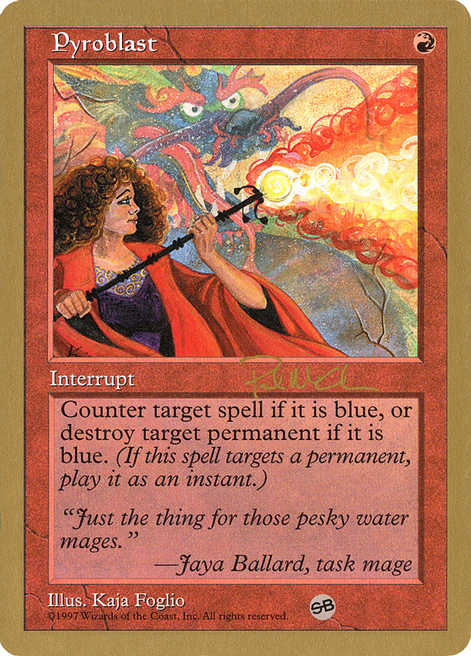 Pyroblast (Paul McCabe) (SB) [World Championship Decks 1997] | Good Games Cannington