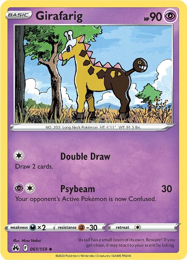 Girafarig (061/159) [Sword & Shield: Crown Zenith] | Good Games Cannington