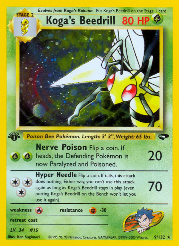 Koga's Beedrill (9/132) [Gym Challenge 1st Edition] | Good Games Cannington